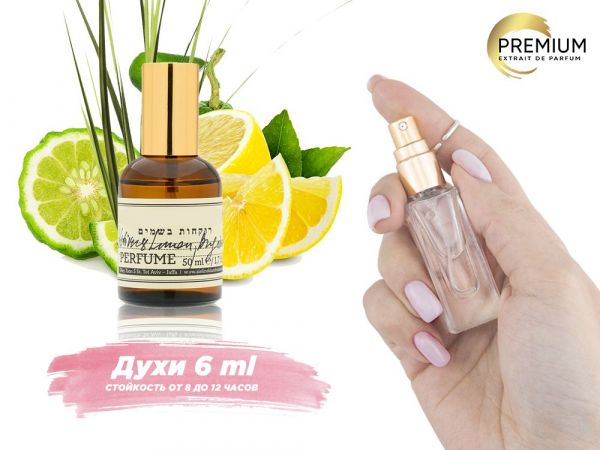 Perfume Vetiver & Lemon, Bergamot, 6 ml (100% similarity with fragrance)